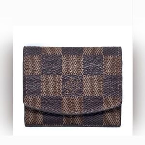 Louis Vuitton Damier Ebene Cufflinks/Jewelry Case